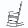 thumbnail image 3 of Monstay Mahogany Outdoor Wooden Porch Rocking Chair, Slate Gray, 3 of 10