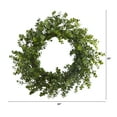 thumbnail image 2 of Nearly Natural 24in. Eucalyptus Artificial Wreath, Green, 2 of 3