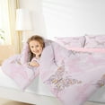 thumbnail image 4 of jejeloiu Chic Butterfly Bedding Comforter Set,Rustic Flower Floral Twin Comforter Sets,Pink Purple Bedding Set For Girls,Super Cozy Room Decor Reversible,2 Pieces, 4 of 8