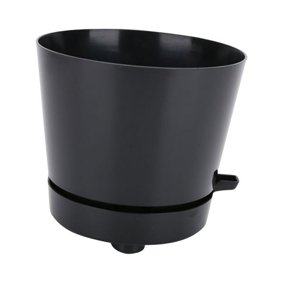 DOLITY Self Watering Plant Pot Nursery Planting Pot Flower Pot with Drainage Tray Water Black