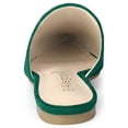 thumbnail image 2 of BLISSFUL STEP Mules Plates Décontractées pour Femmes à Bout Pointu Vert Émeraude 10, 2 of 7