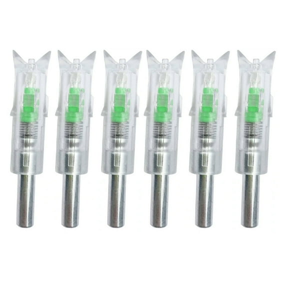 HIBIBUD 6Pcs Lighted Nocks Lighted Nocks for Arrows Led Nocks Arrow Nocks for Archery Hunting