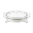 thumbnail image 1 of DLusso Designs CX8311-K92 Design 14 Pouces Chic Ovale&44; Casserole avec Support en Métal, 1 of 1