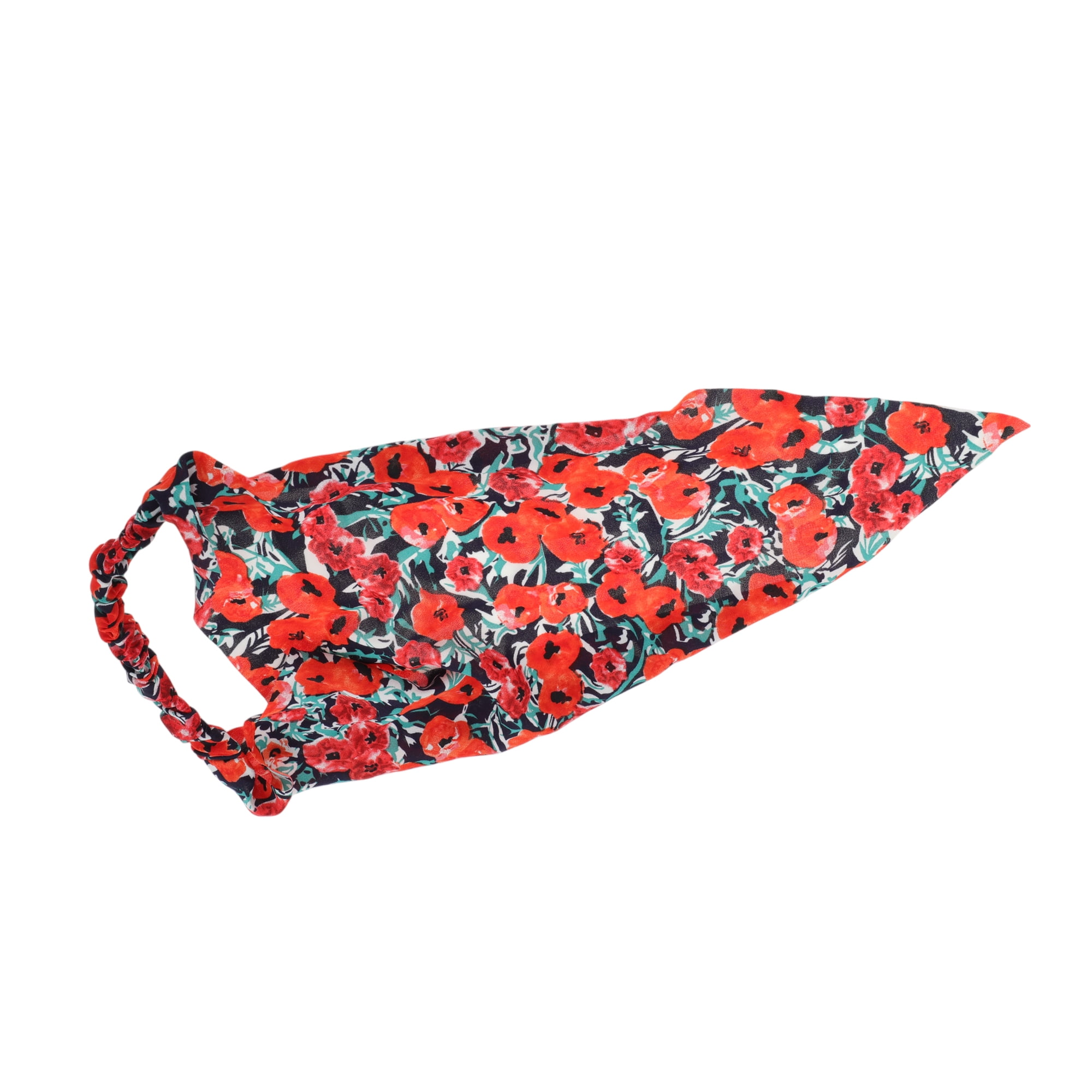 Unique Bargains 1pc Printed Pastoral Style Headwrap Red