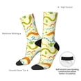 thumbnail image 4 of Rateoe Cartoon Snake8 for Women Casual Calf Socks - Cute Crew Socks - Thin Soft Above Ankle Socks Size 5-11, 4 of 6