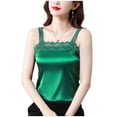 thumbnail image 4 of AUNVITO Women's Lace Trim Sleeveless Tank Top Round Neck Casual Fashionable, 4 of 5
