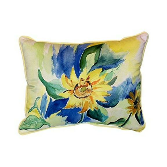 Betsy's Sunflower Extra Large Zippered Pillow 20x24