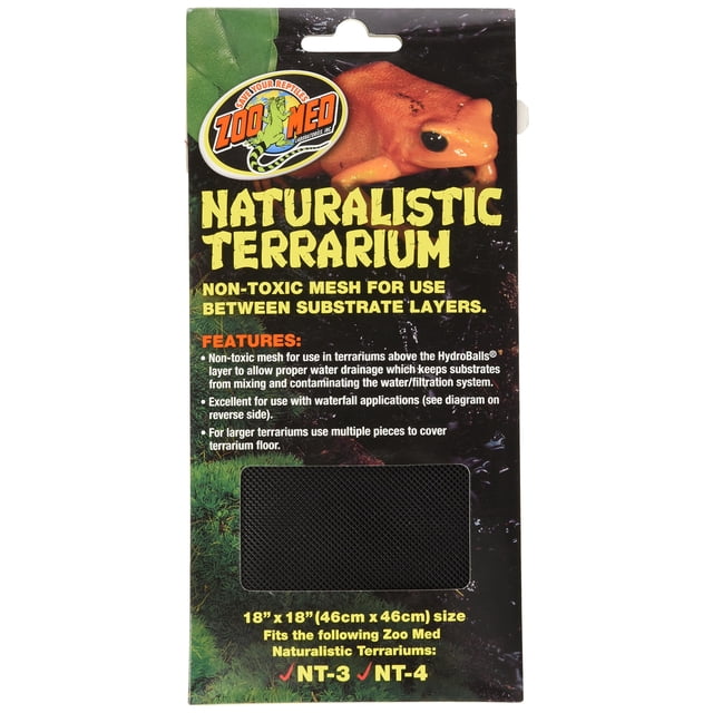 Terrarium Mesh Zoo Med Naturalistic 45 x 45 cm para NT3 y NT4