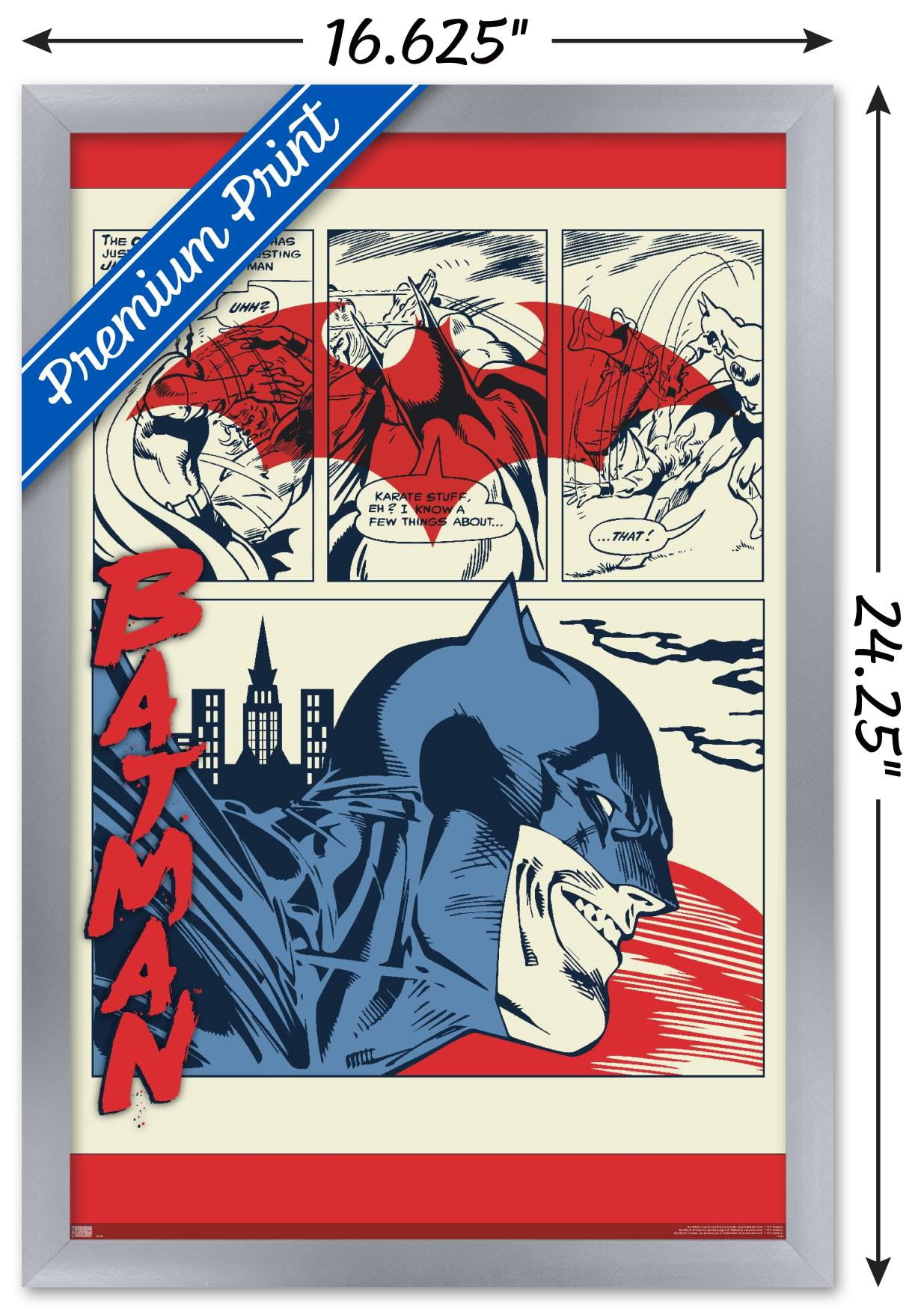 DC Comics Batman - Comics Wall Poster, 14.725" x 22.375", Framed