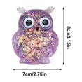 thumbnail image 3 of Roiihwy Owl Squish Toys, Slow Rebound Squeeze Stress Balls, Purple, 3.15", Stress Relief Sensory Toys(Foam), 3 of 8