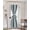 Blue, variant on Blue Gray Striped Blackout Door Curtains for French, Glass,Front, Back, Patio Door, Farmhouse Stripe Art Thermal Insulated Rod Pocket Window Curtain Drapes With Tiebacks 25"x40"