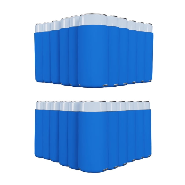 Mangas Refrigeradoras para Latas PartyPrints Cerulean Paquete de 25 para Lata Slim