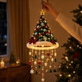 thumbnail image 7 of Clearance! Lighted Green Christmas Tree Hanging Chandelier Decoration with LED Lights, 19.68", 7 of 7