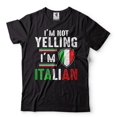 thumbnail image 2 of Mens Italian Funny Shirt I'm Not Yelling I'm Italian Shirt Italian Joke Shirt Italy Gifts (Medium Navy Blue), 2 of 6