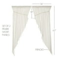 thumbnail image 5 of VHC Brands Tobacco Cloth Cotton Fringed Curtains, Antique White (2 Panels), 5 of 8