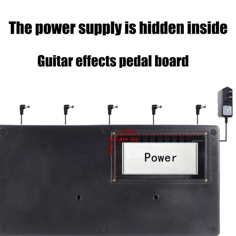 CEORPER Guitar Pedalboard Case with Sticking Tape Pedal Accessories Guitar Pedal Panel