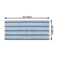 thumbnail image 3 of Home Weavers Orion Collection 100% Cotton Bathroom Rug, Non Slip Bath Mat Water Absorbent Soft Shaggy Mat Machine Washable, Thick Plush Rugs for Shower - 20"x54", Blue, 3 of 5
