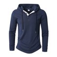 thumbnail image 2 of pstuiky camisetas de manga larga para hombre, Sudadera con capucha de manga larga de color liso para hombre, con botones y alta elasticidad Tops casuales para hombres xxl, 2 of 8