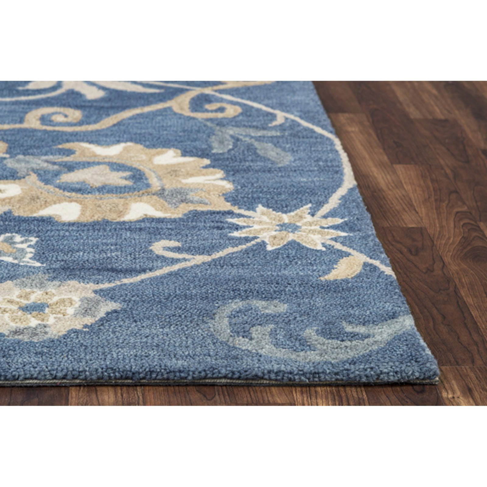 Rizzy Rugs Leone Area Rug LO9985 Blue Vines Scrolls 9' x 12' Rectangle