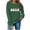 Army Green, variant on Christmas Shirts Women Long Sleeve Round Neck Top Cute Snowman Print Sweatshirt Family Xmas Holiday Graphic Tee Top Clothes for Christmas Ceremony