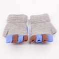 thumbnail image 5 of Warm Knit Flip Top Convertible Fingerless Gloves for Kids and Babies Winter Mitten Care Size:One Size, 5 of 8