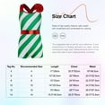 thumbnail image 7 of iiniim Kids Girls Christmas Dance Costume Sleeveless Stripes Print Leotard Bodysuit Dancewear, 7 of 7