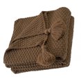 thumbnail image 3 of Wosthever Manta de sofá de punto suave con borla para cama, chal de siesta para oficina, funda decorativa para sofá Café, 3 of 6