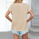 thumbnail image 5 of Top para mujer,Blusa informal de manga corta para mujer, cuello redondo, poliéster, largo regular, ideal para uso en casa y oficina, sopatenor, 5 of 8