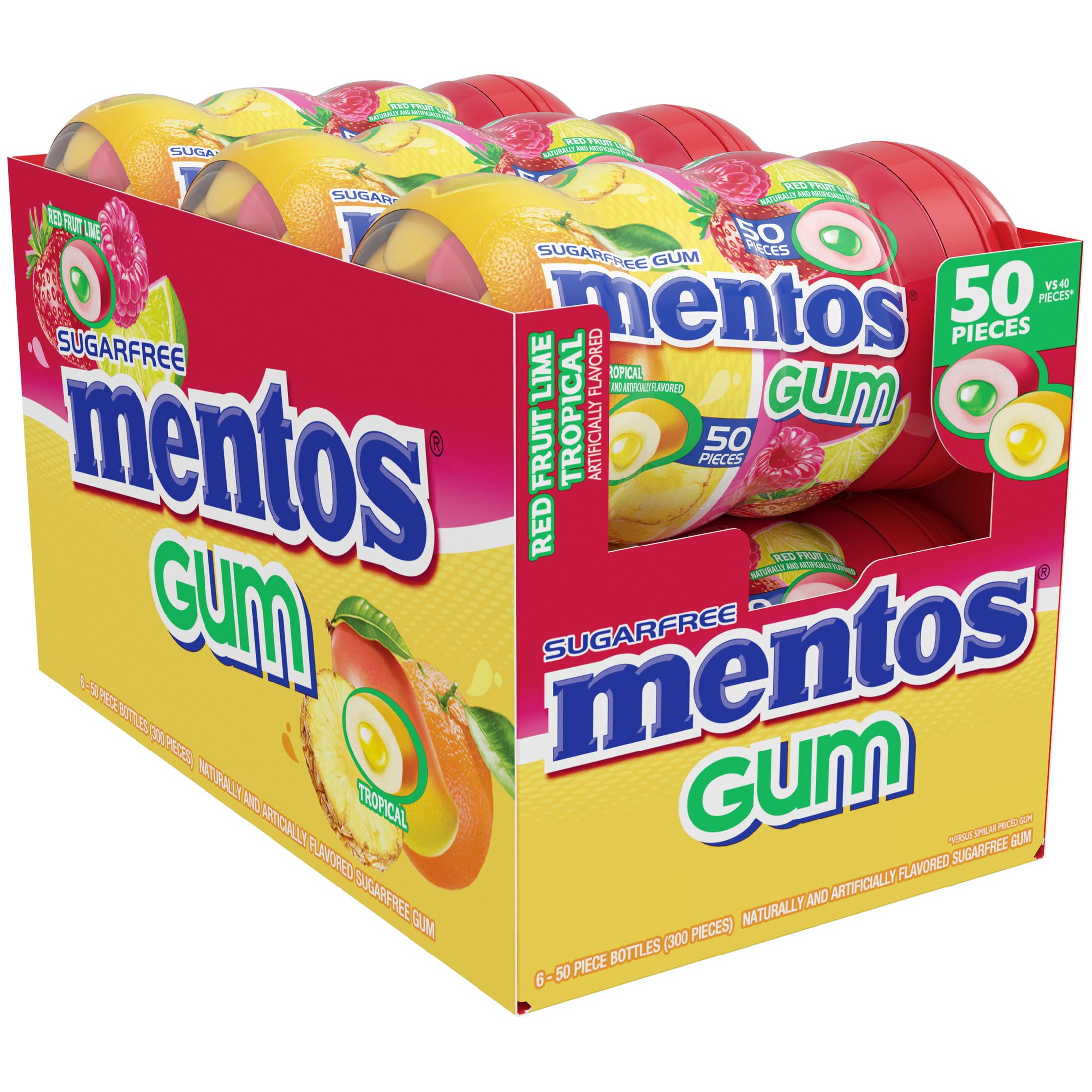 Mentos Sugar Free Spearmint Chewing Gum Bottle,40Pieces – glamshow