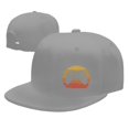 thumbnail image 4 of DouZhe Flat Brim Cap Snapback Hat, Gaming Game Controller Prints Adjustable Gray Adult Baseball Cap, 4 of 6