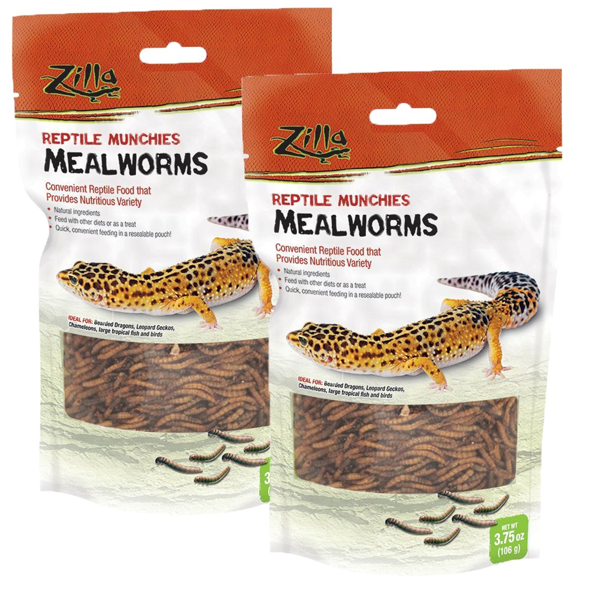 Zilla Reptile Food Munchies Mealworm, 3.75Ounce EXP 122021 Walmart