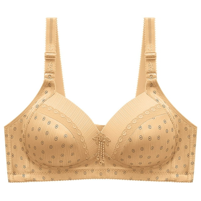 Daisyyozoid Rabais Soutien-Gorge de Sport Grande Taille pour Femmes Mode Imprimé Sans Armature Bonnets Rassemblés Dos Léger et Beau