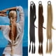 thumbnail image 2 of Extensiones de cola de caballo para mujer, trenzas de boxeo sintéticas, cuerda de pelo de cola de caballo, fibra de alta temperatura, negro, marrón, bricolaje, 2 of 4