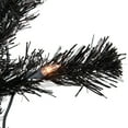 thumbnail image 2 of Northlight 4' Pre-Lit Black Artificial Tinsel Christmas Tree, Clear Lights, 2 of 5