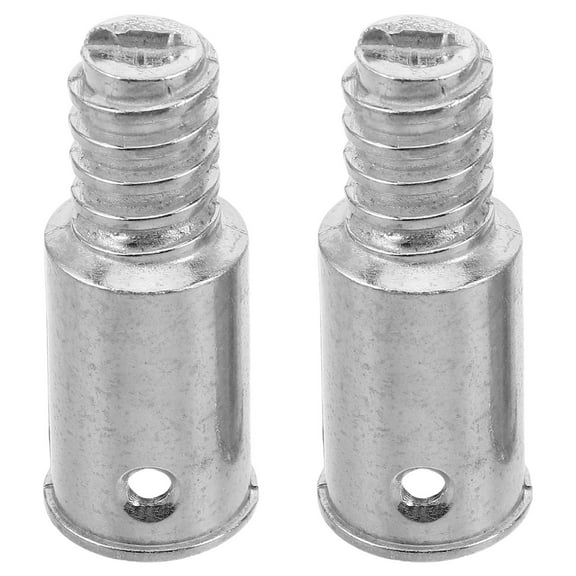 Masteelf 2pcs Broom Handle Adapter Metal Threaded Pole End Handle Grip Threaded End Replacement For Mop And Broom Cleaning Tools (20.4MM）