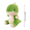 thumbnail image 3 of Ohmyroo 12-Inch Q-Version Dinosaur Plush Toy Soft Animal Cushion for Sofa and Home Interior Decor Green, 3 of 7