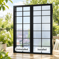 Reeded Static Cling Window Film, 29.5