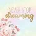 thumbnail image 2 of Allen, Kimberly 12x12 White Modern Wood Framed Museum Art Print Titled - Never Stop Dreaming, 2 of 4