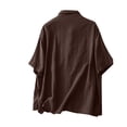 thumbnail image 2 of Blusa holgada informal vintage para mujer, de color liso, con peplum y manga larga, de lino, tallas M-XXL, adecuada para otoño/invierno/primavera, 2 of 8