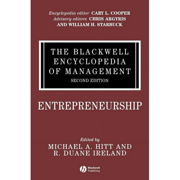 Blackwell Encyclopaedia of Management The Blackwell Encyclopedia of Management, Entrepreneurship, Book 2, (Hardcover)