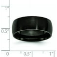 thumbnail image 6 of Chisel Stainless Steel Brushed Black IP-plated 8.2mm Band - Ring Size 7.0, 6 of 8