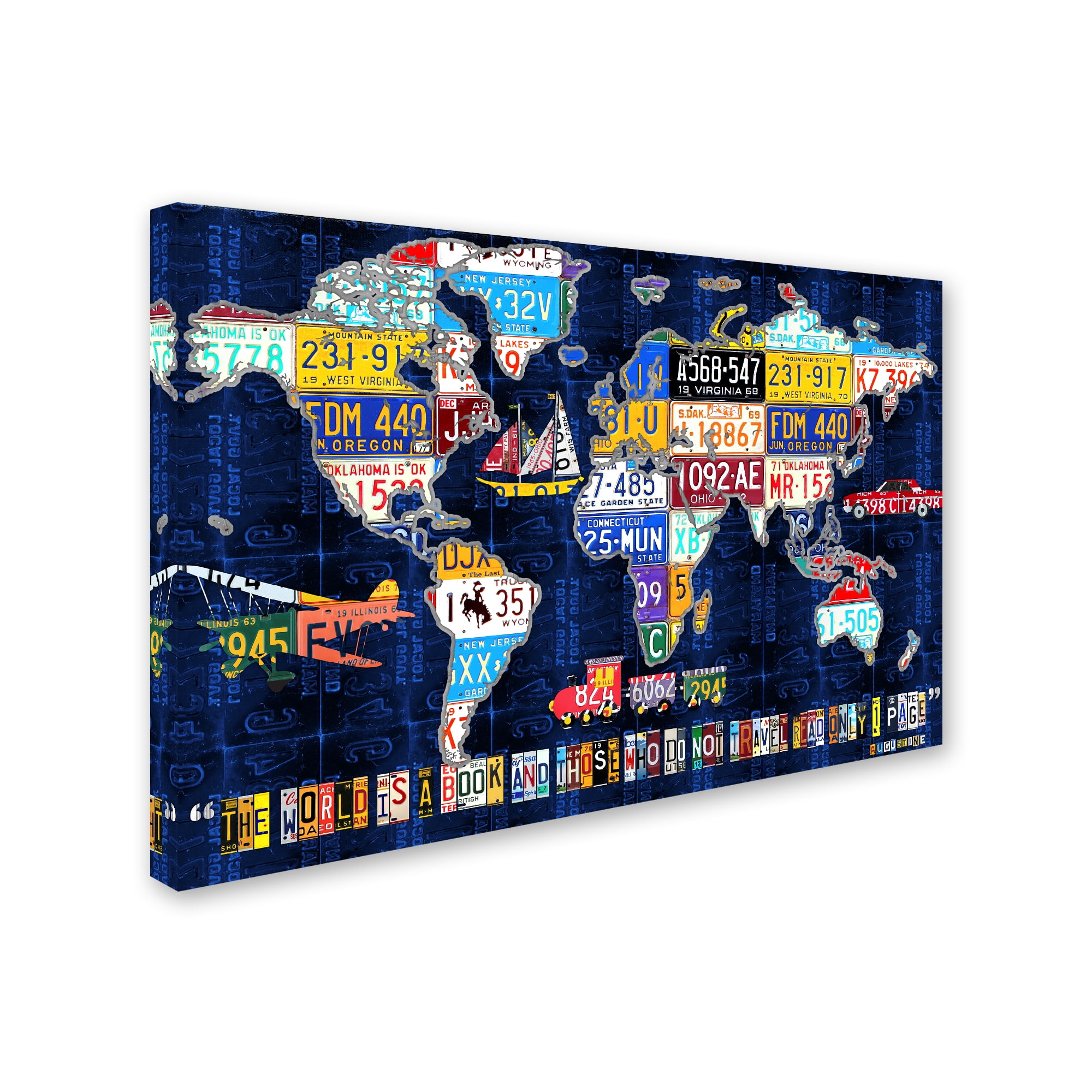 Trademark Fine Art 'World Map 2016 Augustine' Canvas Art by Design Turnpike