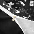 thumbnail image 2 of Manfei Halloween Gothic Sugar Skull Bedding, Festival Spooky Animal Duvet Cover Full, Black White Silver,Black Reversible,1 Duvet Cover and 2 Pillowcases,3pcs,No Comforter, 2 of 6