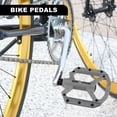 thumbnail image 3 of Motoforti 1Pair Mountain Bike Pedals Non-Slip Bike Pedals Platform Bicycle Flat Pedals 9/16" Gray, 3 of 7