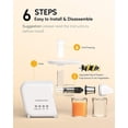 thumbnail image 2 of MegaWise Pro 2025 Updated Slow Masticating Juicer, 95% Juice Yield, 2-Speed & 9-Segment Spiral Cold Press, for Vegetables Fruits Nuts, Enhanced Nutri, 2 of 6