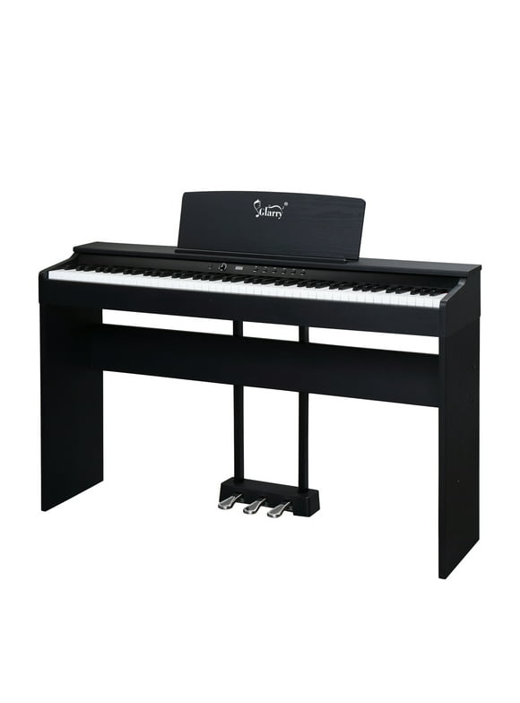 Glarry 88-Key Full Size Digital Piano Electronic Keyboard Set for All Experience Levels, Black