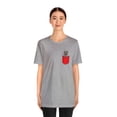 thumbnail image 3 of Pocket Peekaboo Cat Animal Lover Unisex Shirt, 3 of 4