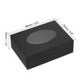 thumbnail image 2 of Uxcell 4"x3"x1" Paper Soap Box with Window Homemade Soap Boxes Oval Presents Packaging Boxes, Black 30 Pack, 2 of 6