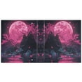 thumbnail image 3 of Pink Moon and Cherry Blossoms 3 Ring Hardcover Binders 1.5in Round Rings for Letter-Size Folder Paper Organizer Pockets for Office Student Recipe, 3 of 9