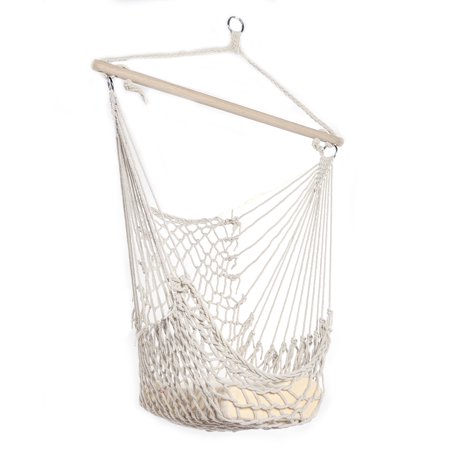 Christmas Tree Patio Furniture Hammock Chairs Hanging Rope Chair Outdoor Christmas Decorations Clearance, Swing Seat for Outside, Indoor&Outdoor Camping Chairs Patio Chairs White ()